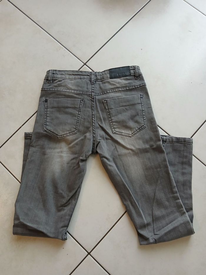 Jeans slim gris 12 ans - photo numéro 3