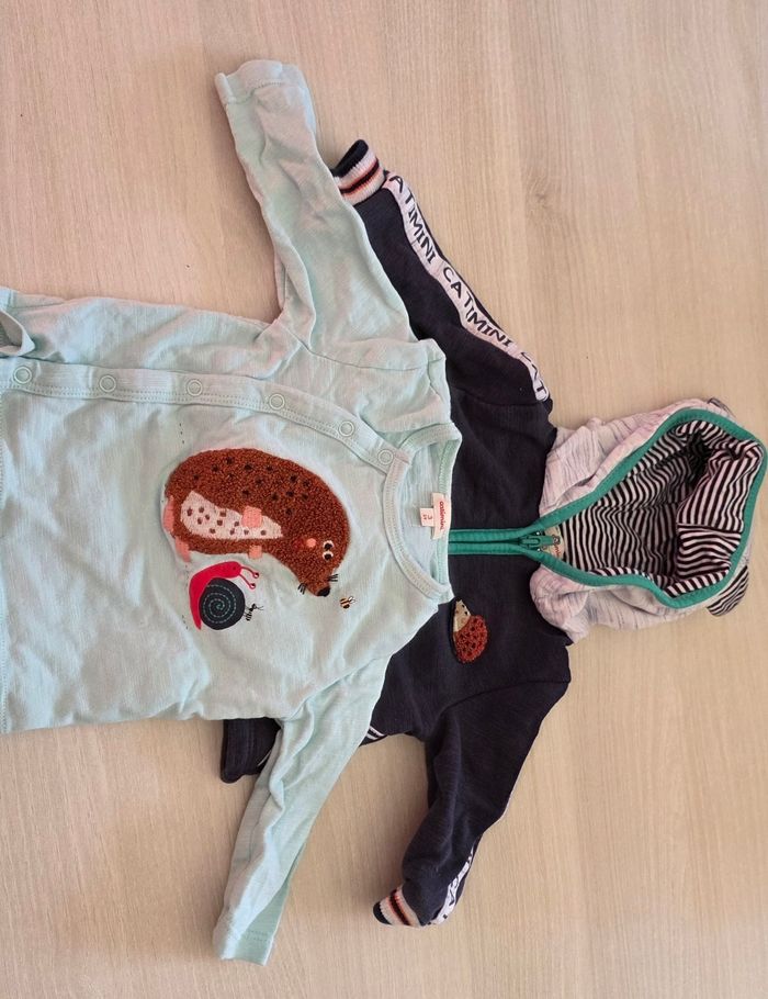 Veste et tee shirt 3mois 60cm