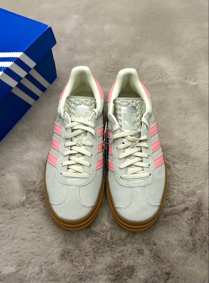 Adidas Gazelle  Bold Wonder Alumina Semi Pink Spark Cream White Beige Rose taille 40 - photo numéro 4
