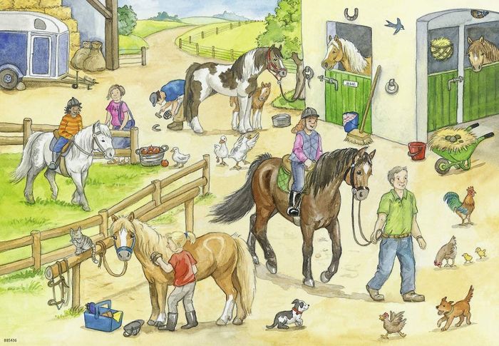 RAVENSBURGER PUZZLE PONEYS 3X49 PIECES 080113 - photo numéro 2