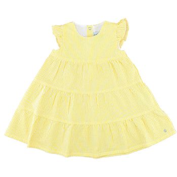 Robe à manches courtes 12 mois en seersucker Petit Bateau