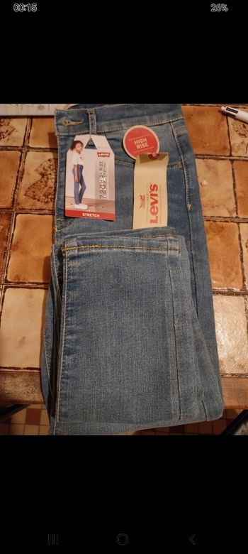 Jeans fille neuf levis super skinny 14 ans avec étiquette 🏷