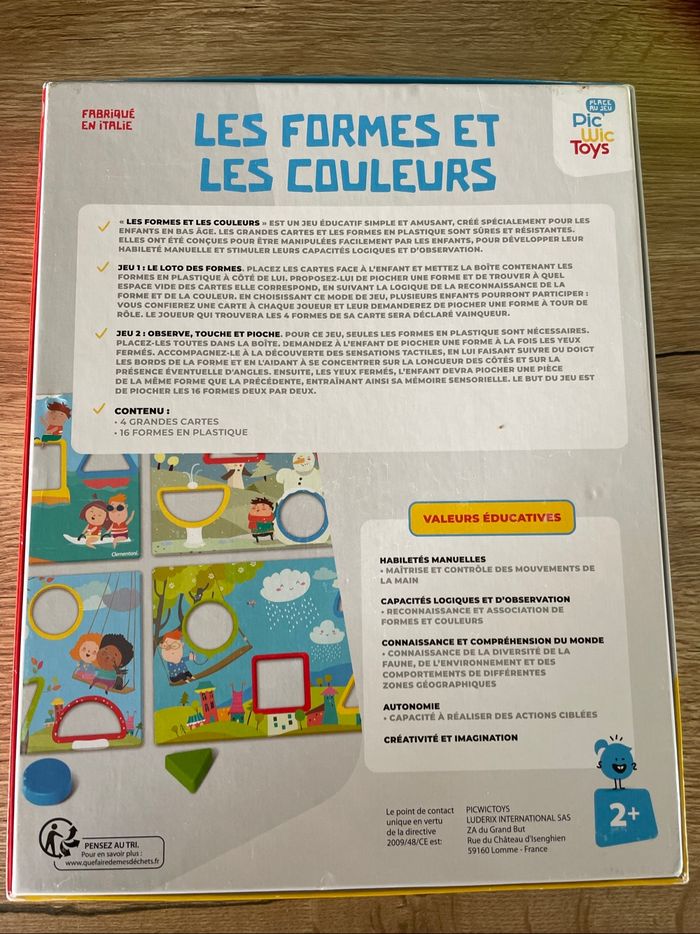 Jeu formes et couleurs - photo numéro 2