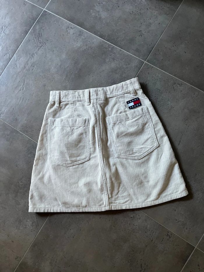 Taille XS jupe Tommy Hilfiger velours beige - photo numéro 6