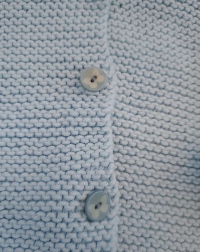 Gilet laine bleu papillon 🦋 6 mois fille - photo numéro 3