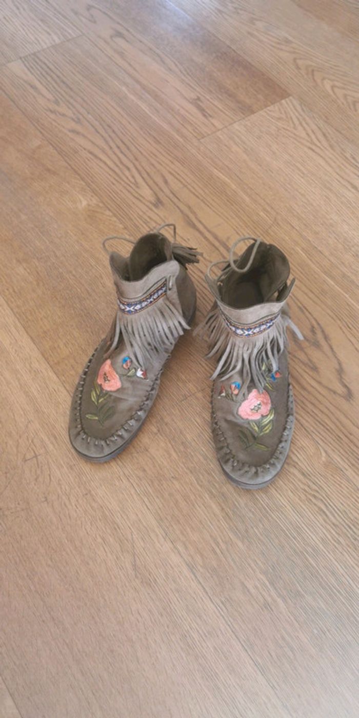 Boots à franges