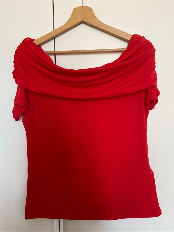 Top stretch rouge Kiabi - photo numéro 2