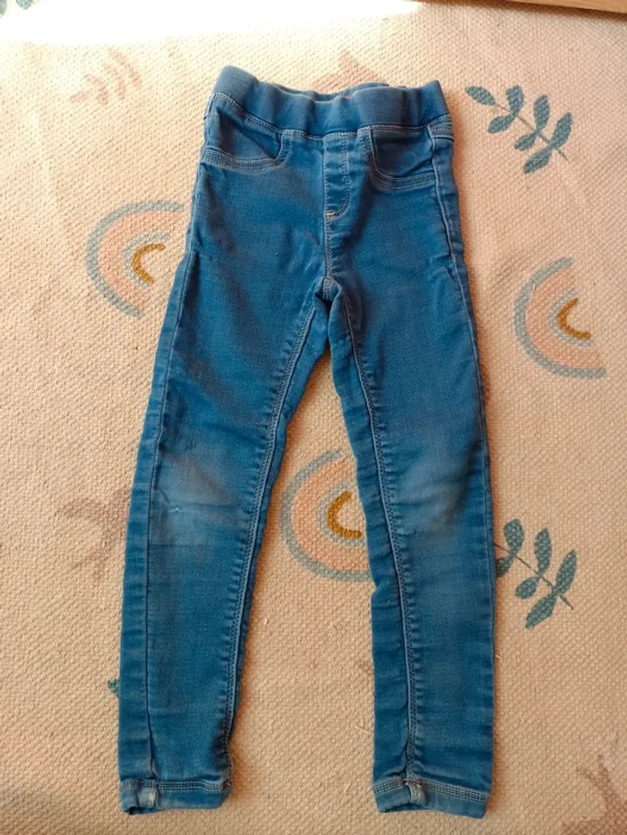 Jegging pantalon bleue tissaia 5 ans