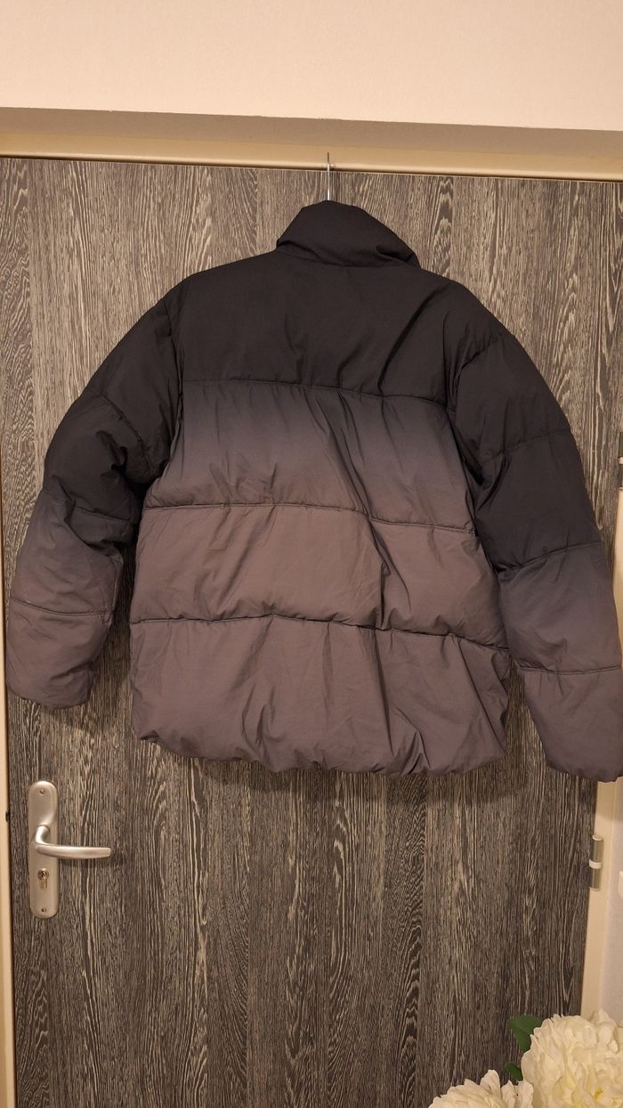 Doudoune épaisse tie and dye gris et noir - photo numéro 2