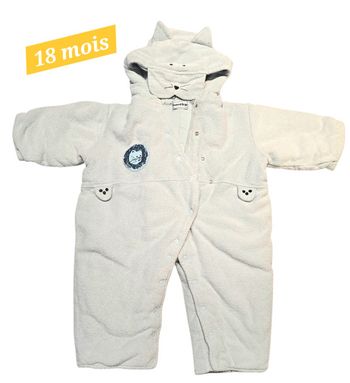Manteau combinaison 18 mois "sucre d'orge"