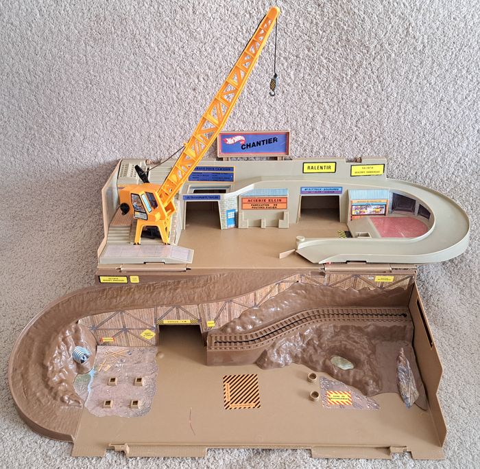 🚗 Circuit malette de chantier Hotwheels Mattel 1979