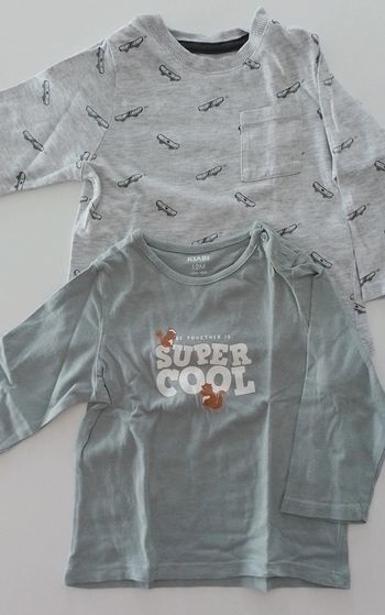 Lot 2 tee-shirts kiabi