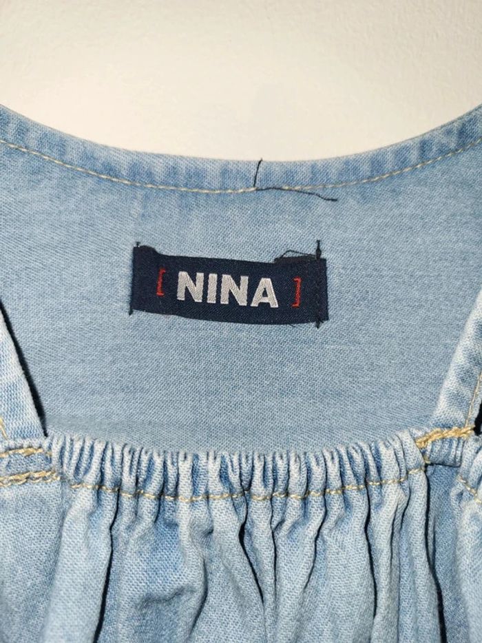 Combinaison short en jean's Taille S - photo numéro 2