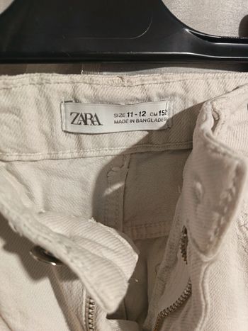 Jean blanc de Zara 11/12 ans réf 119 P3