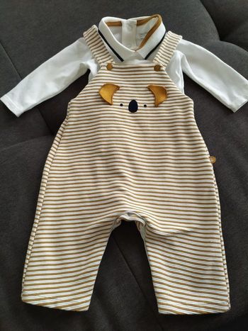 Ensemble salopette avec body