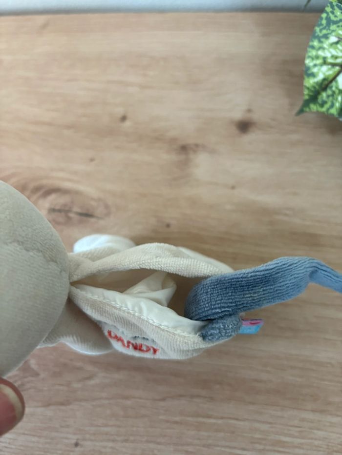 Doudou chien tout petit dandy attache sucette sucre d’orge - photo numéro 4