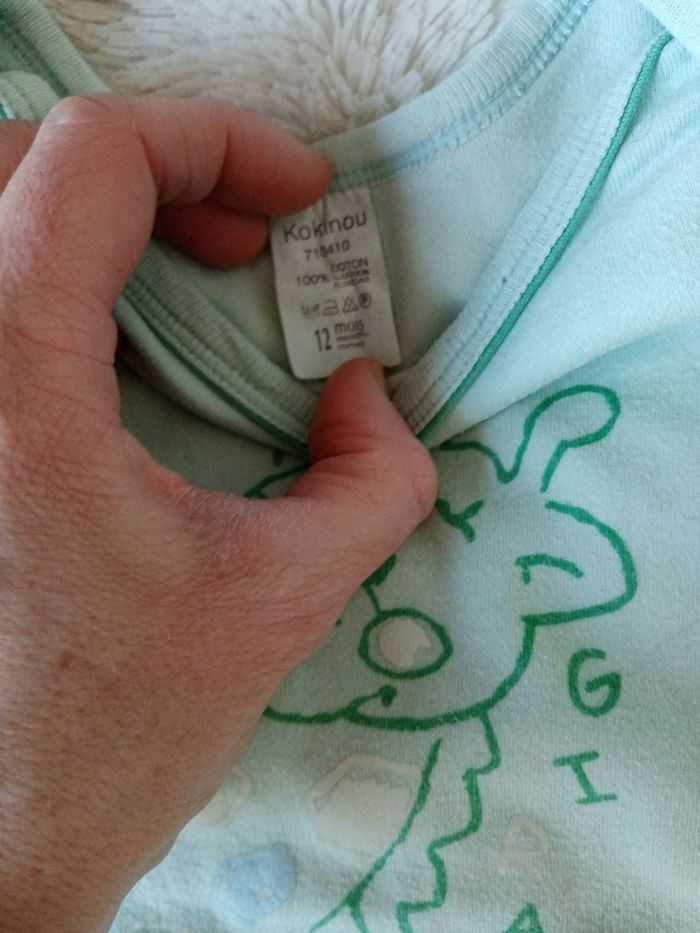 Body manches courtes 12 mois - photo numéro 2