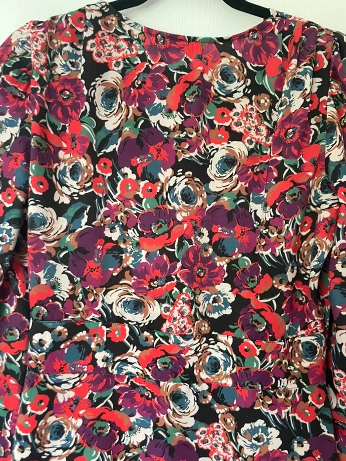 Robe manches longues à fleurs Camaïeu - photo numéro 5