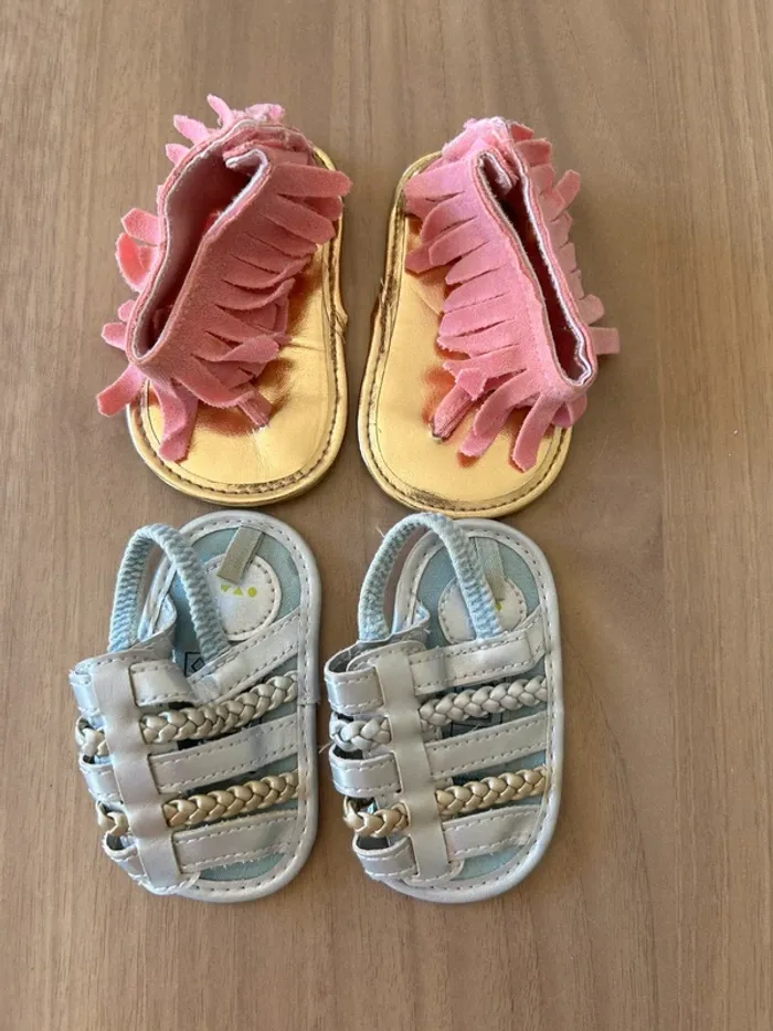 Lot de 2 paires de sandalettes bébé fille