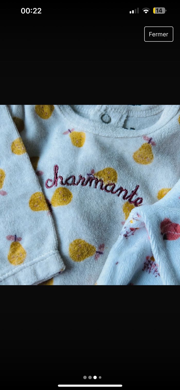 Lot de pyjama bébé fille - photo numéro 3