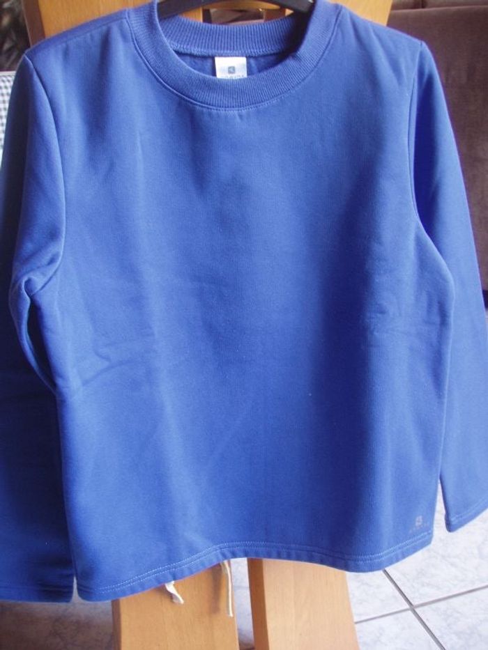 sweat molleton uni sans capuche