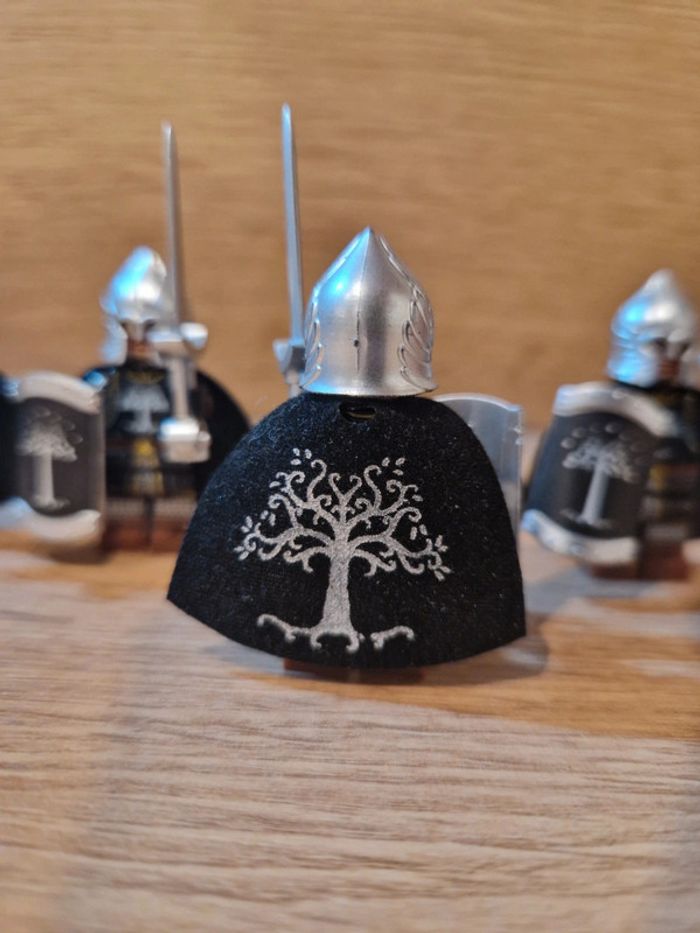 Figurines type lego 4 guerriers de minas tirith du gondor seigneur des anneaux - photo numéro 4