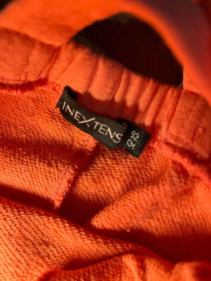 Ensemble salopette + t-shirt corail fraise inextenso 24 mois - photo numéro 3