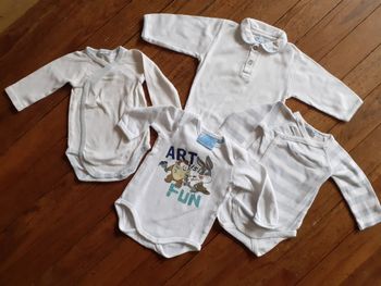 Lot bodies manches longues - Jacadi, Looney Tunes, Les Ptits Babies