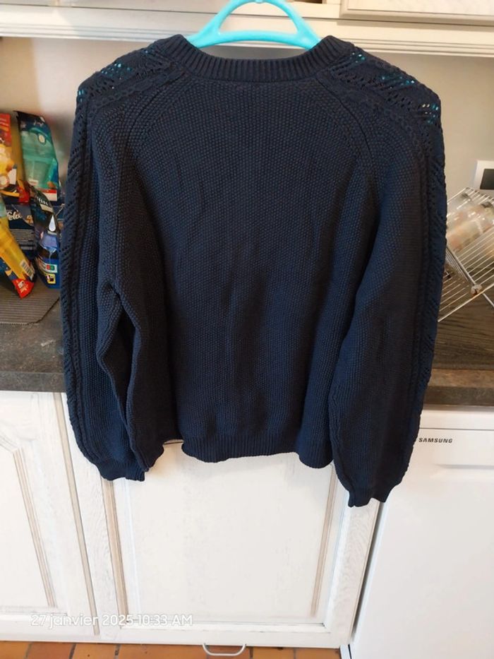 Cardigan en maille pointelle pur coton - LA REDOUTE COLLECTIONS - taille XL - photo numéro 3