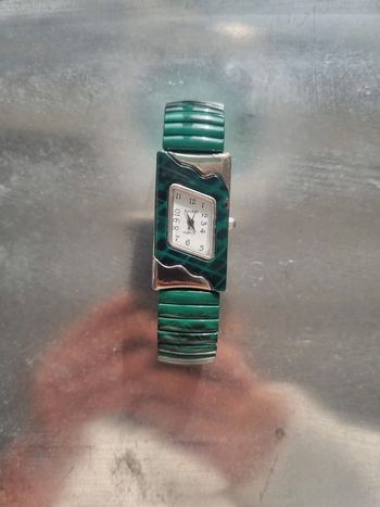 Montre vintage verte