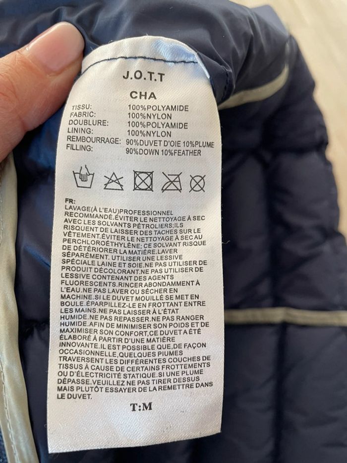 Veste doudoune légère jott CHA taille M bleue - photo numéro 4