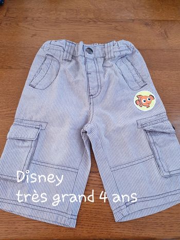 Bermuda à rayures garçon 4 ans