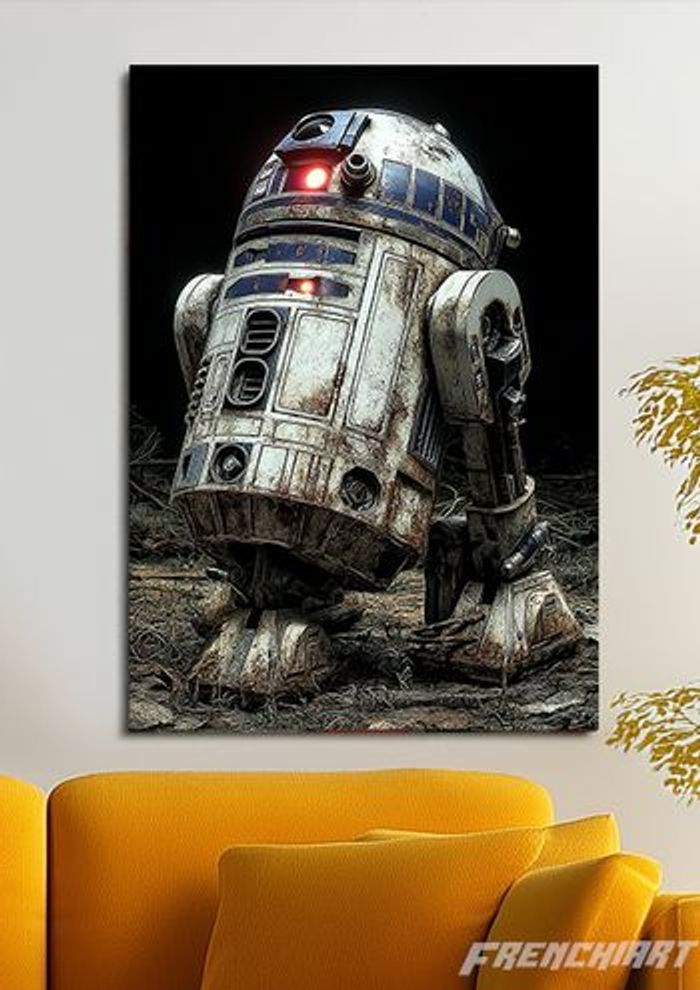 Poster métallique 30cm x 42cm Starwars + aimant mural fourni. - photo numéro 2