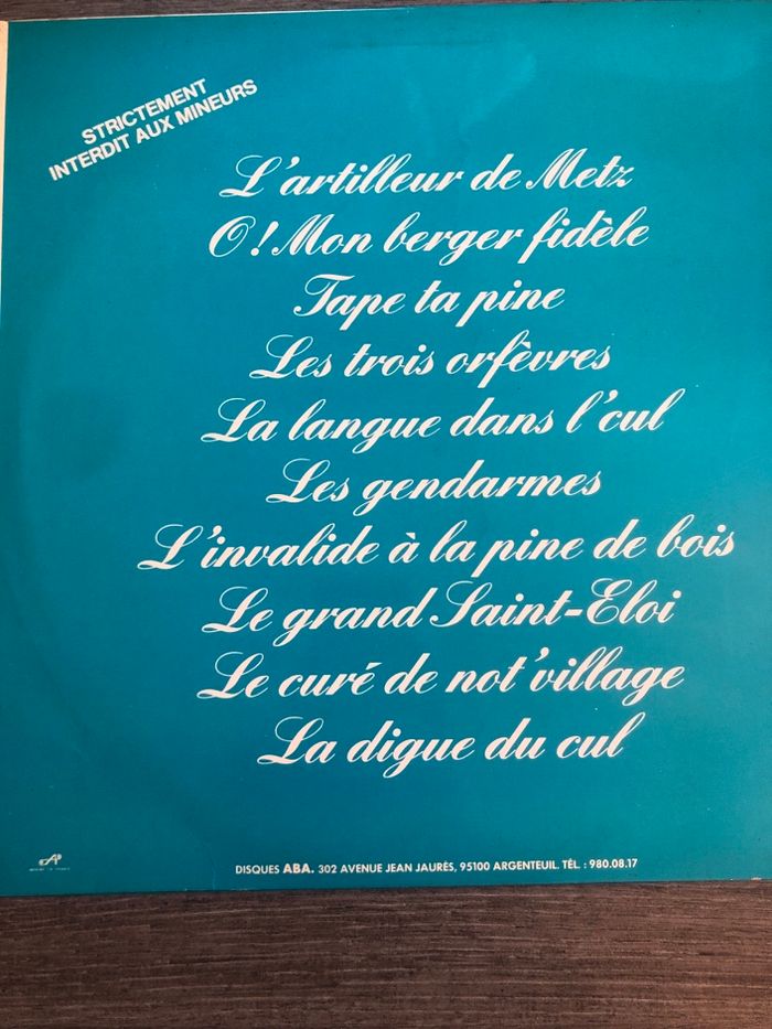 Vinyle 33t Chansons culottées Vol 1 - photo numéro 2