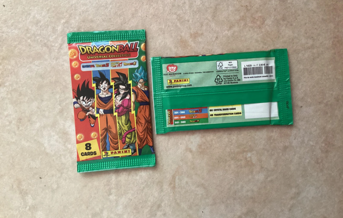 Panini - Dragon Ball Universal Trading Card - Lot 18 pochettes neuves - photo numéro 2
