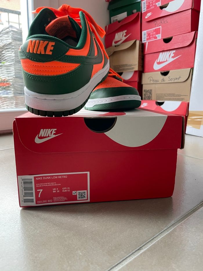 Nike Dunk Low Miami Hurricanes - Totalement Neuve !