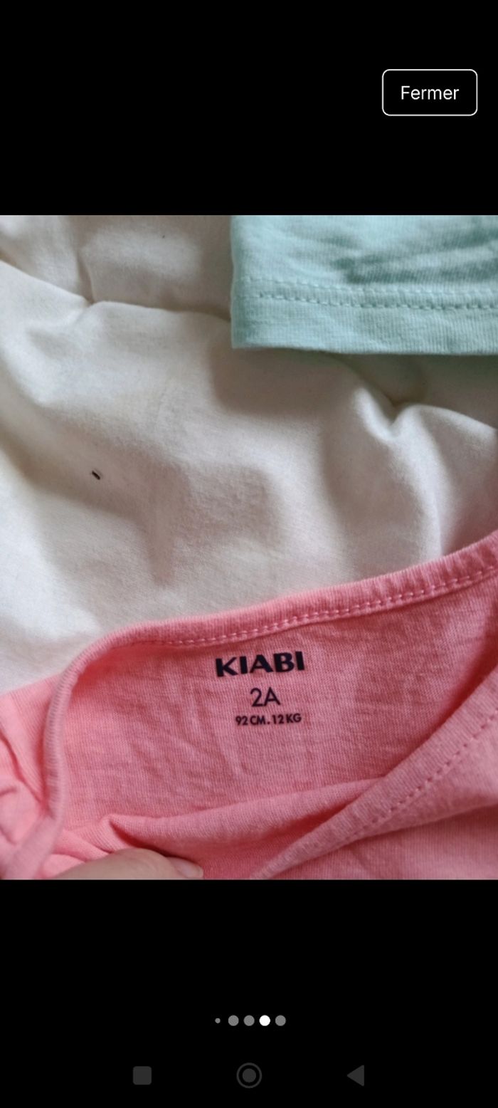 Lot de T shirts Kiabi 2 ans - photo numéro 5