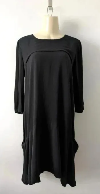 Robe noire manches 3/4 - Ba&sh - taille 3 (40)