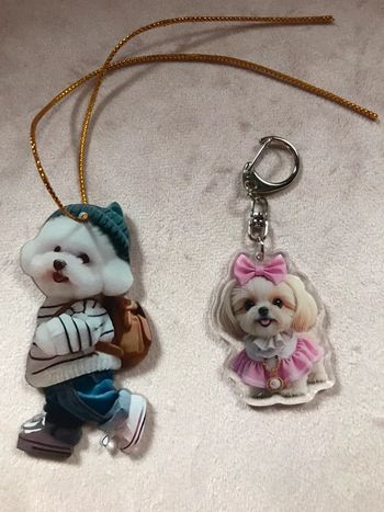 1 porte-clés + 1 pendentif