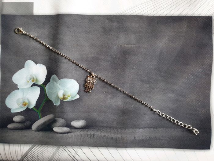 Bracelet fait main neuf hibou - photo numéro 2