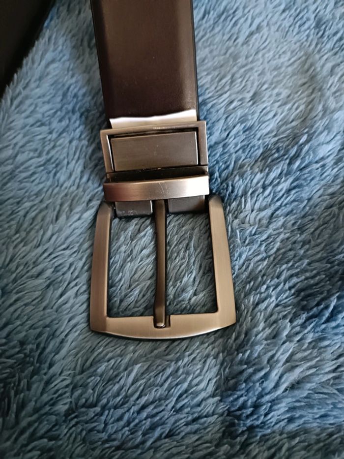 Ceinture marron et noir pour homme - photo numéro 6