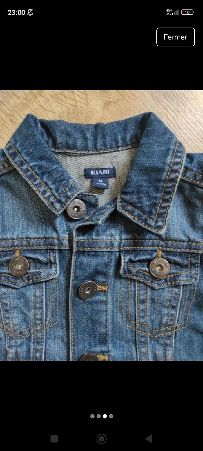 Veste en jean neuve 3 ans - photo numéro 2