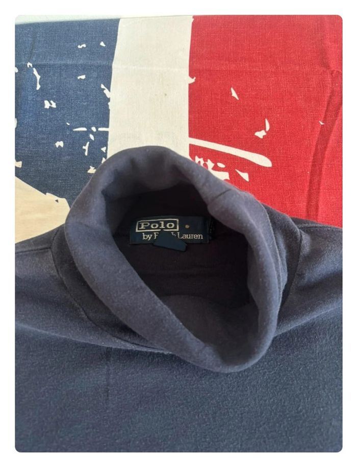 Col roulé Ralph Lauren taille L bleu marine/cavalier rouge - photo numéro 5