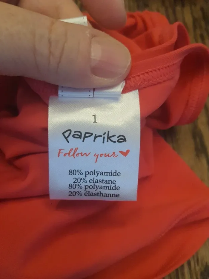 Magnifique Tankini et slip Paprika fr 44 taille 1 - photo numéro 12
