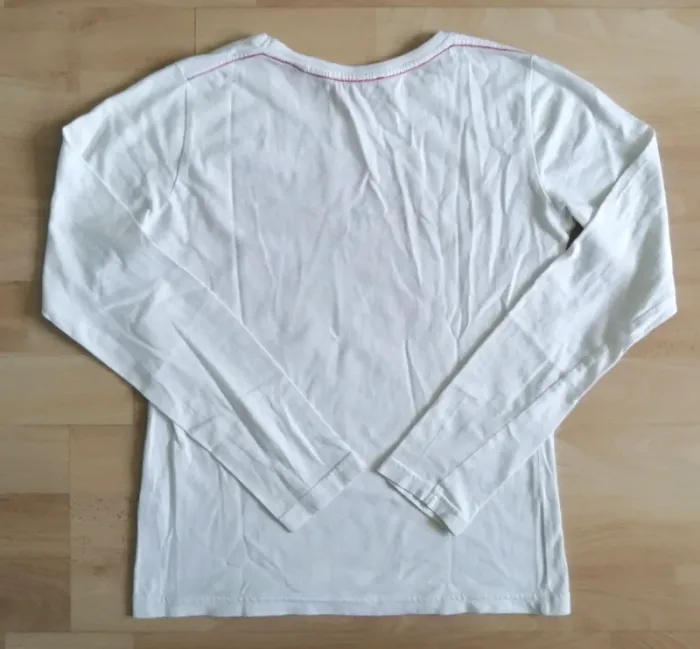 Haut blanc et rouge 12 ans EDC Esprit - photo numéro 3