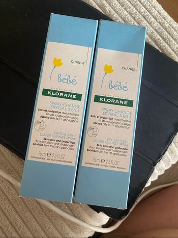 Lot de 2 spray change klorane neuf