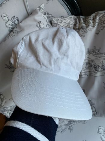 Casquette 🧢 adulte 🧢 blanche unisexe à customiser