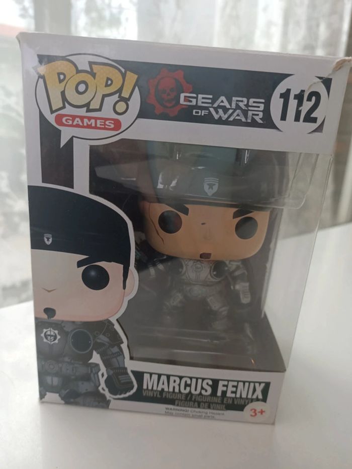 Figurine Funko pop games gears of war n°112 Marcus Fenix