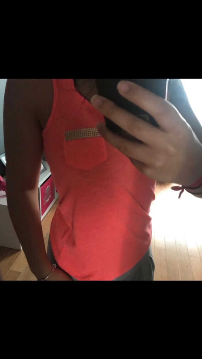 Tshirt corail - photo numéro 2