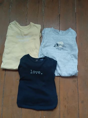 3 pyjamas fin kiabi 12mois